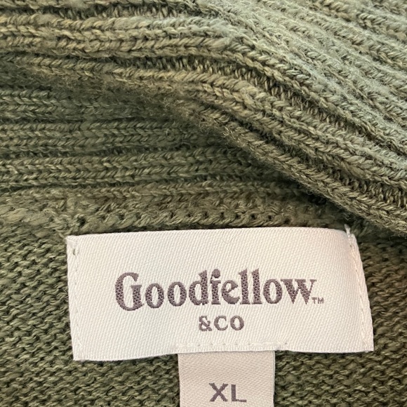 Goodfellow & Co olive shawl neck cotton sweater - Picture 5 of 7